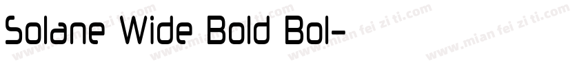 Solane Wide Bold Bol字体转换